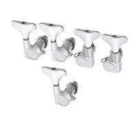 ALFAAL Sintonizzatori Sigillati Per Chitarra Cromata Sintonizzatore Di Sintonizzazione Teste Macchina 3R2L. Per 4 Corde Per Basso