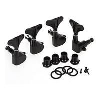 ALFAAL Sintonizzatori Sigillati Per Chitarra Nera Tuning Pegs Machine Heads 4R Per 4 String Bass
