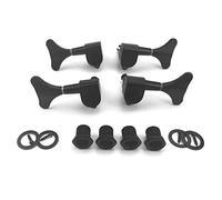 ALFAAL Sintonizzatori Sigillati Per Chitarra Tuning Pegs Machine Teste 2R2L. Per 4 Corde Accessori Per Chitarra Per Chitarra (Color : Black 4pcs)