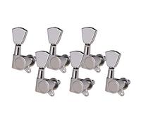 ALFAAL Sostituzione Delle Sintonizzatori Della Testa Della Macchina Di Sintonizzazione Della Chitarra Elettrica Acustica (Color : Silver)