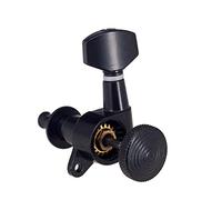 ALFAAL String Blocking Guitar Tuning Pegs Tuner Machines Heads-Black 6R Destra