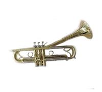 ALFAAL Strumenti Musicali A Tromba Professionale in Ottone Placcato Argento di qualità, Tromba in Si Bemolle, con Custodia in Pelle