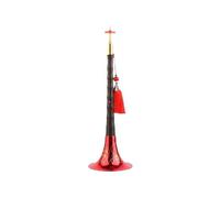 ALFAAL Suona Professionale in Ebano, Chiave D, Suona in Stile Etnico, Strumento Musicale Suona Completo (Color : Crimson Engraved Bowl)