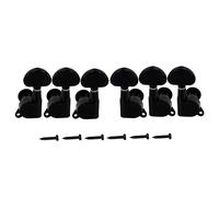 ALFAAL Teste Macchine Sintonizzatori Sigillati 3l3r. Tasti Di Chitartuning Keys Acoustic Guitar Tuning Pegs Black 3R3L