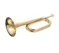 ALFAAL Tromba Professionale Corno con bocchino Tromba in Ottone Chiamata Banda Scolastica Banda di Cavalleria Strumento in Ottone Nuovo 2024
