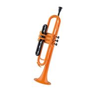 ALFAAL Tromba Professionale Si bemolle Tromba Esame per Principianti Performance Wind Band Cool Orange