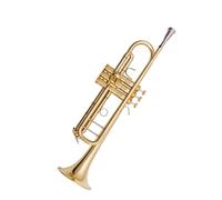 ALFAAL Tromba Professionale Strumento a Tromba a Tromba in Si bemolle a Tre Note per Principianti e Performance Professionali