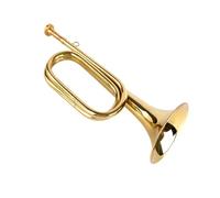 ALFAAL Tromba Professionale Strumento Corno Militare Passo Tromba Tromba Banda Militare Tromba Carica Tromba assemblaggio Corno pioniere