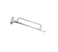 ALFAAL Tromba Professionale Tromba Giovanile Tipo Si bemolle 160 Argento con bocchino Standard e Bandiera a Guanto