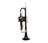 ALFAAL Tromba Professionale Tromba Professionale Si bemolle Set di trombe in Tubo di Rame Corpo colorato Oro Chiave Tromba Rossa Blu Nera(Color:3/4)