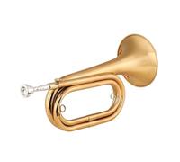 ALFAAL Tromba Standard Tromba in Ottone Placcata in Oro con Borsa per Il Trasporto Strumento Musicale per Principianti