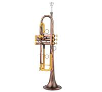 ALFAAL Tromba Standard Tromba Piccola in SIB Bronzo Rosso Chiave Dorata Strumenti Musicali Professionali Comodo Strumento in Ottone