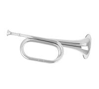 ALFAAL Tromba Standard Tromba Professionale in Ottone Sensazione Confortevole al Tatto Strumento Professionale in Ottone per Tromba(Silver)