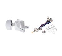 ALFAAL Tuner Di Sintonizzazione Per Chitarra Sintonizzatore Di PEGS Con Pickup Per Chitarra Elettrica LP Kit Per Cablaggio