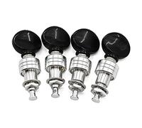 ALFAAL Ukulele Black And Silver Dright Quasi-Button Pulsante String Pulsante Ukulele Accessori Accessori Per Chiusura