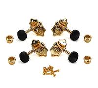 ALFAAL Ukulele Tuning Pegs Pulsante Strings Sintonizzatori Accessori Per Testa Ukulele Parte +4 Viti Alta Qulity Golden