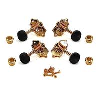 ALFAAL Ukulele Tuning Pegs Pulsante Strings Sintonizzatori Accessori Per Testa Ukulele Parte +4 Viti Alta Qulity Golden