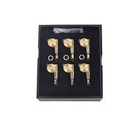 ALFAAL Un Set 6 Pezzi di Accordatura A Cordatura A Blocchi Oro Oro Teste della Macchina per Chitarra Elettrica Acustica