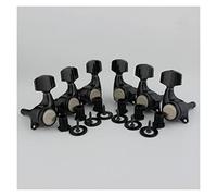 ALFAAL Versione Aggiornata Sintonizzatori Di Blocco Per Chitarra Nera 3R3L. Rapporto Di Ingranaggio 1:21 Blocco Tuning Pegs
