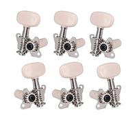 ALFAAL Vintage Acoustic Guitar Tuning Pegs Machine Teste Testine Tuning Tyys Sintonizzatori 3L 3R.Metallo