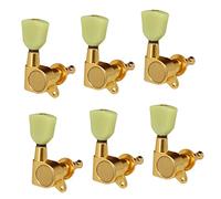 ALFAAL Vintage Gold 6 Pezzi Chiuso Iron Elettrico/Acoustic Guitar Tuning Pegs Tuner Tuning Keys 6R