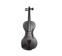 ALFAAL Violino Opaco in Fibra di Carbonio di Dimensioni 4/4 per Violinista Ebano Cordiera Accessori Birdge Custodia per Violino