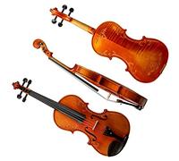 ALFAAL Violino per violino intagliato a mano 4/4 3/4 1/2 1/4 1/8 con custodia ad arco Principiante Violino (Color : 3/4)