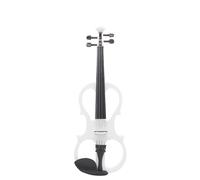 ALFAAL Violino Set di Violino Elettrico con Pannello in Acero per Violino Elettrico 4/4 con Accessori per Custodia Violino Elettrico Professionale per esercitarsi (Color : White Set)