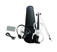 ALFAAL Violino Violino Elettrico 4/4 con raccordi Arco per Violino Strumenti Musicali in Legno massello per spettacoli teatrali (Color : White)
