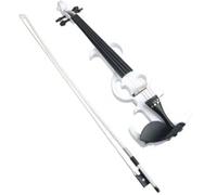 ALFAAL Violino Violino Elettrico Silenzioso per Principianti Ponte per Cavo di Collegamento con Corpo in Tiglio a grandezza Naturale 4/4