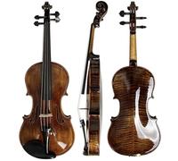 ALFAAL Violino Violino in Acero Massiccio Fatto a Mano avanzato per Adulti (Color : 3/4)