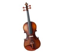 ALFAAL Violino Violino Stile Vintage 4/4 Dimensioni Violino Naturale Acustico con Custodia Triangolare Corde per Arco Set Intero