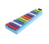 ALFAAL Xilofono Legno 13 Note Glockenspiel Xilofono Tasti Metallici Colorati Percussioni Ritmo Strumento Musicale Portatile