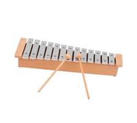 ALFAAL Xilofono Legno Strumento Musicale A Percussione per Pianoforte Xilofono Portatile in Alluminio Glockenspiel A 13 Note con Bastoncini di Legno