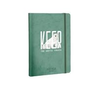 ALFABET Agenda Giornaliera 2026, 15x21 cm, Un Giorno per Pagina, 12 Mesi 2026, Carta Riciclata, Copertina Flessibile, Contenuti in 2 Lingue, Frasi Motivazionali, Keep the Artic Frozen
