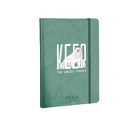 ALFABET Agenda Settimanale 2026, 17x24 cm, 12 Mesi 2026, Copertina Flessibile, Chiusura Elastica, Contenuti in 2 Lingue, Carta Riciclata, Tasca Porta Biglietti, Segnalibri, Keep The Artic Frozen