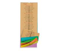 ALFABET Calendario 2027 da Muro, Formato Verticale 71x26cm, Planner Mensile 12 Mesi per Casa e Ufficio, Organizer a Colonna con Scatola Regalo