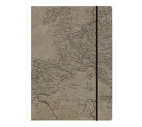 ALFABET Libro Firma, Libro degli Ospiti, Formato A4, Copertina Flessibile, Carta Ecologica, Guest Book, Ideale per Matrimoni, Battesimi, Anniversari (Mappa)