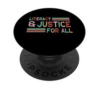 Alfabetizzazione E Giustizia Per Tutti PopSockets PopGrip Adesivo