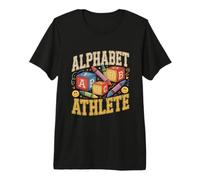 Alfabeto Atleta Blocchi Prescolare Maglietta Premium