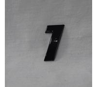 Alfabeto autoadesivo 3D nero lucido, 2,5 cm di altezza, lettere corsive, numeri, per creare il proprio logo e nomi, per auto (1)