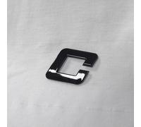 Alfabeto autoadesivo 3D nero lucido, 2,5 cm di altezza, lettere corsive, numeri, per creare il proprio logo e nomi, emblema auto (C)