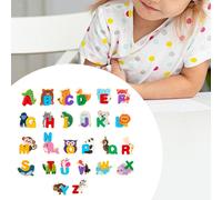 Alfabeto in legno puzzle ABC Chunky puzzle Board Alluminismo Matching Game