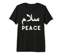 Alfabeto in Lingua araba Salam Parola Regali Pace Maglietta Premium