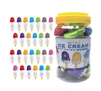 Alfabeto Match Game - Alfabeto Learning Ice Ice Cream Matching Toy Set | Forma Letters Learning Toy per il riconoscimento del colore | Set di apprendimento creativo |