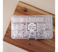 Alfabeto Mod. SPRING - Impressione Formine Biscotti Timbro Cake Design Embossing