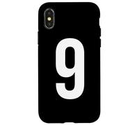 ALFABETO NUMERO 9 NOVE CIfre Custodia per iPhone X/XS