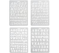 Alfabeto pittura stili assortiti plastica numero e lettera artistico redazione disegno template stencil set