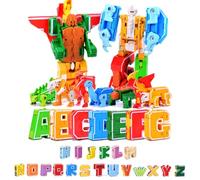 Alfabeto Robot Giocattoli Lettera che trasformano i impostati abcdef Learning Toys per più piccoli, sviluppo precoce e di attività, 26 pezzi