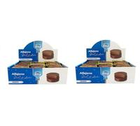 Alfajores Mardel con Dulce De Leche e Cioccolato Nero - Deliziosi dolcetti argentini, morbidi e gustosi. Confezione con 2 pack contenenti 6 Scatole da 24 Unità.